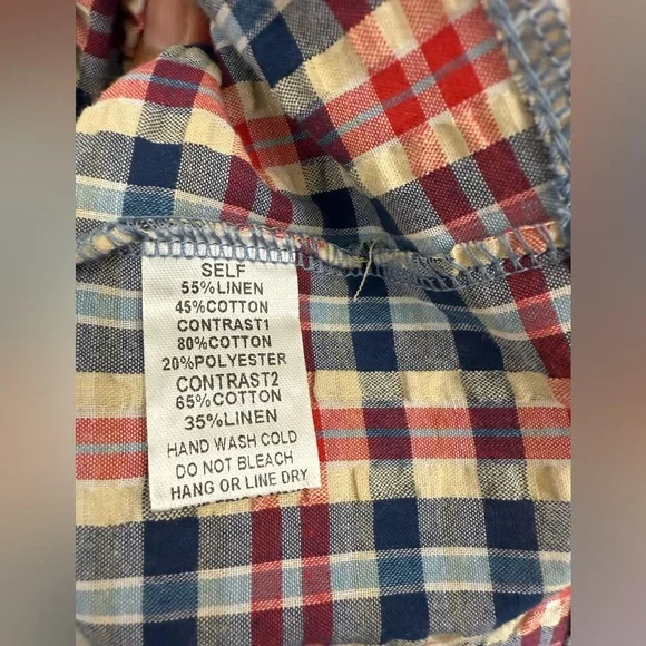 NWT Easel Boho Patchwork Maxi Dress Size M Linen Cotton Adjustable Festivals - Picture 11 of 15